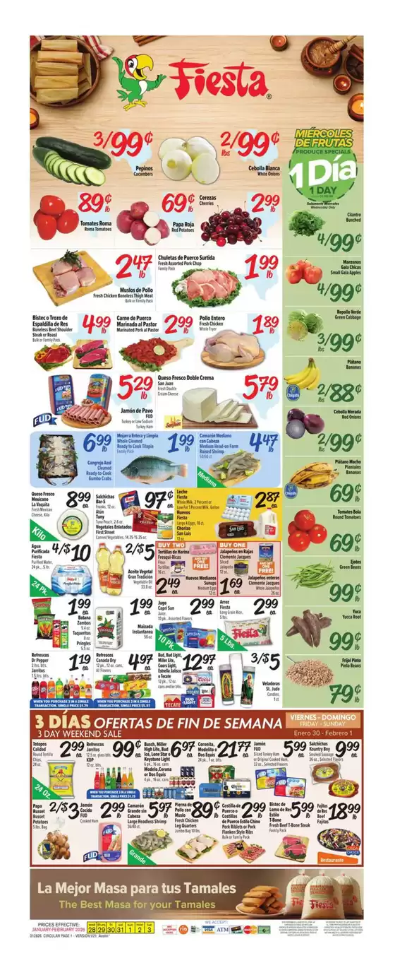 Fiesta Mart catalogue in Bellerose NY | Top offers for all bargain hunters | 2026-01-28T00:00:00.000Z - 2026-02-03T00:00:00.000Z