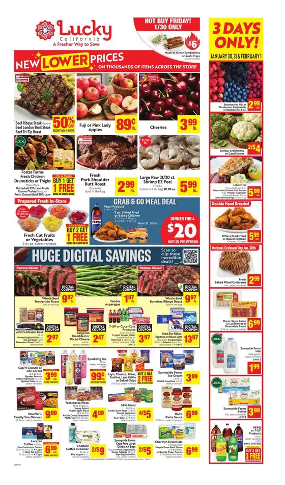 Lucky Supermarkets catalogue in Bellerose NY | Weekly | 2026-01-28T00:00:00.000Z - 2026-02-03T00:00:00.000Z