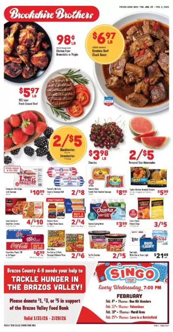 Brookshire Brothers catalogue in Vidor TX | Brookshire Brothers weekly ad | 2026-01-31T00:00:00.000Z - 2026-02-28T00:00:00.000Z