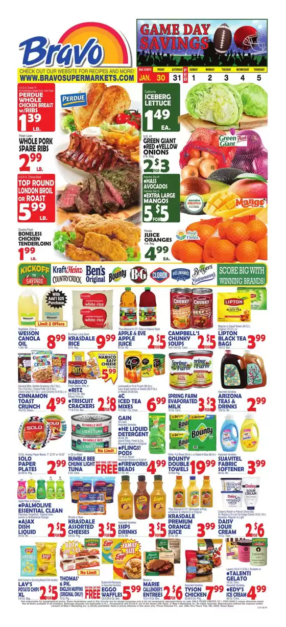 Bravo Supermarkets catalogue in Santa Fe NM | Exclusive deals and bargains | 2026-01-30T00:00:00.000Z - 2026-02-05T00:00:00.000Z