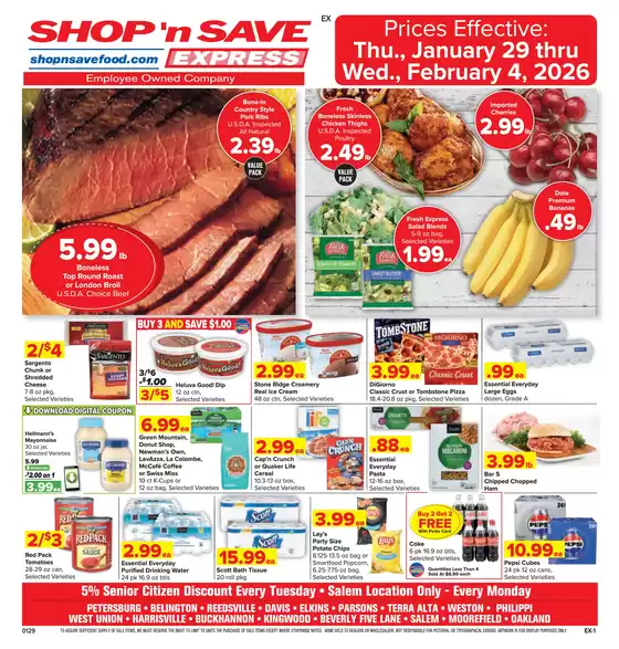 Shop 'n Save catalogue in Willow Grove PA | Top offers for all bargain hunters | 2026-01-29T00:00:00.000Z - 2026-02-04T00:00:00.000Z