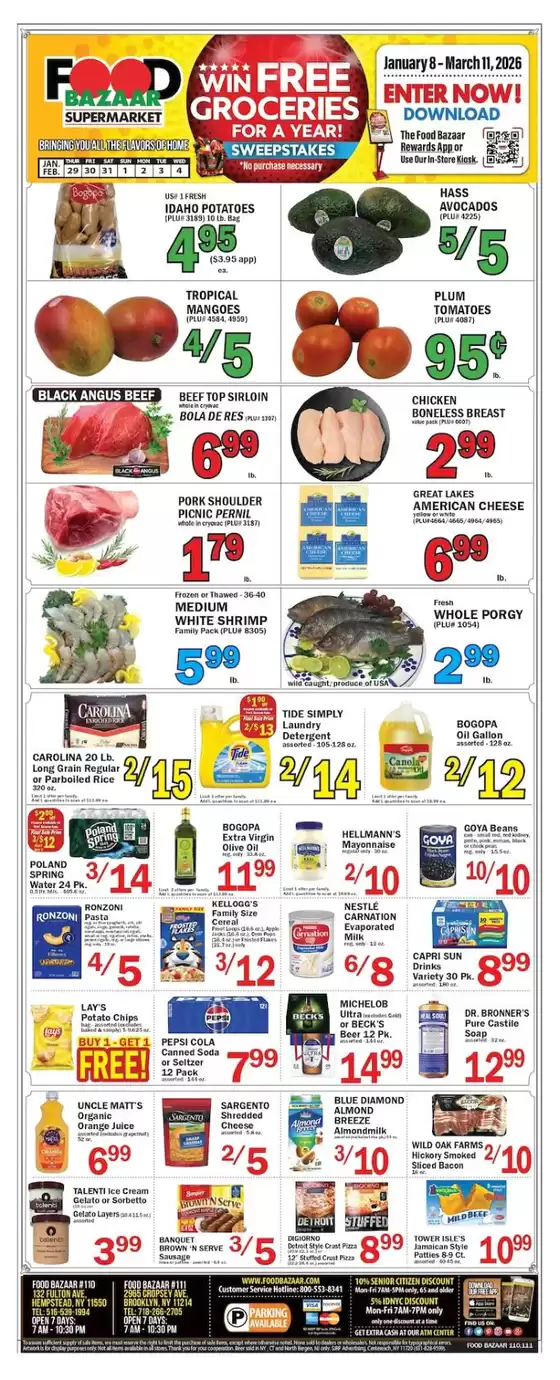 Food Bazaar catalogue in Santa Fe NM | Save now with our deals | 2026-01-29T00:00:00.000Z - 2026-02-04T00:00:00.000Z