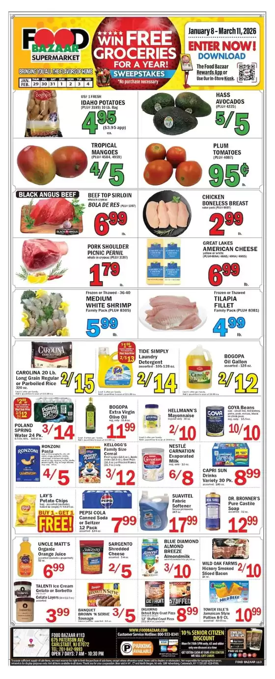 Food Bazaar catalogue in Santa Fe NM | Top deals and discounts | 2026-01-29T00:00:00.000Z - 2026-02-04T00:00:00.000Z