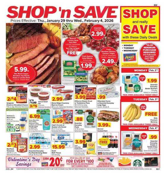 Shop 'n Save catalogue in Willow Grove PA | Our best bargains | 2026-01-29T00:00:00.000Z - 2026-02-04T00:00:00.000Z