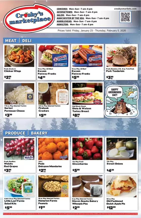 Crosby's Marketplace catalogue in Brookhaven PA | Catalog Crosby's Marketplace | 2026-01-23T00:00:00.000Z - 2026-02-05T00:00:00.000Z