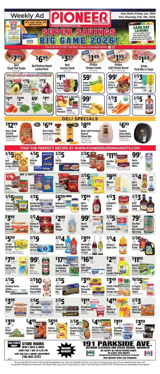 Pioneer Supermarkets catalogue in Gresham OR | Top offers for smart savers | 2026-01-30T00:00:00.000Z - 2026-02-05T00:00:00.000Z