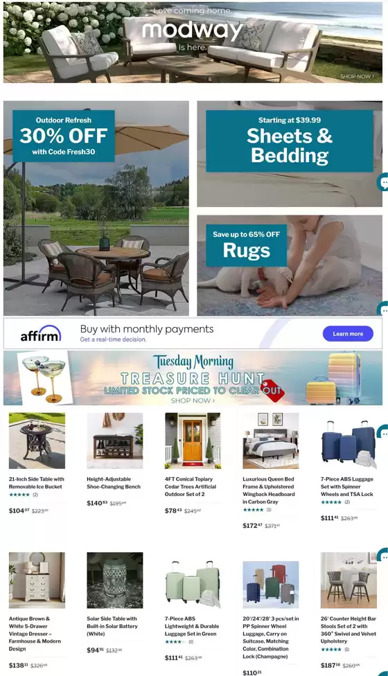 Tuesday Morning catalogue in Indianapolis IN | Tuesday Morning Weekly ad | 2026-01-26T00:00:00.000Z - 2026-02-01T00:00:00.000Z