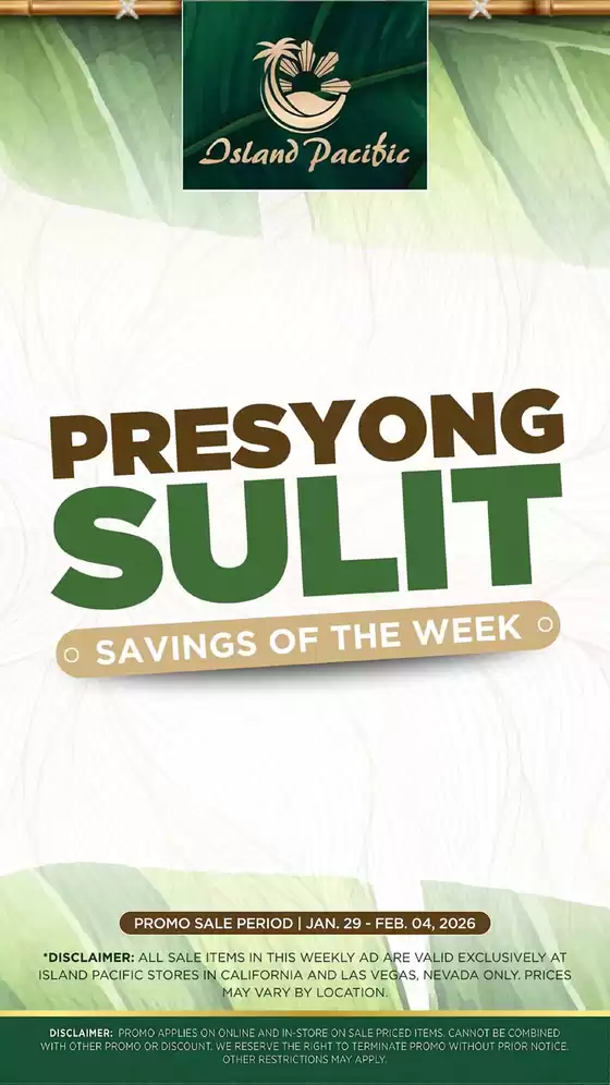 Island Pacific Market catalogue | IP Freshop Weekly Ad JAN29 FEB4 2026 | 2026-01-29T00:00:00.000Z - 2026-02-04T00:00:00.000Z