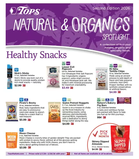 Tops catalogue in Chandler AZ | Tops Natural & Organics Spotlight | 2026-02-01T00:00:00.000Z - 2026-02-28T00:00:00.000Z