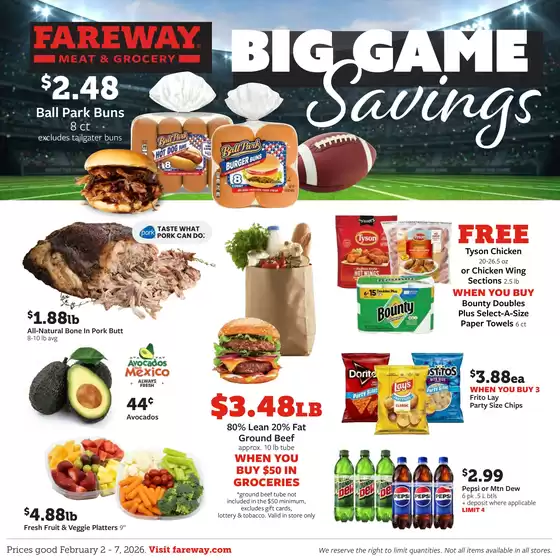 Fareway catalogue in Ludowici GA | Great offer for bargain hunters | 2026-02-02T00:00:00.000Z - 2026-02-07T00:00:00.000Z