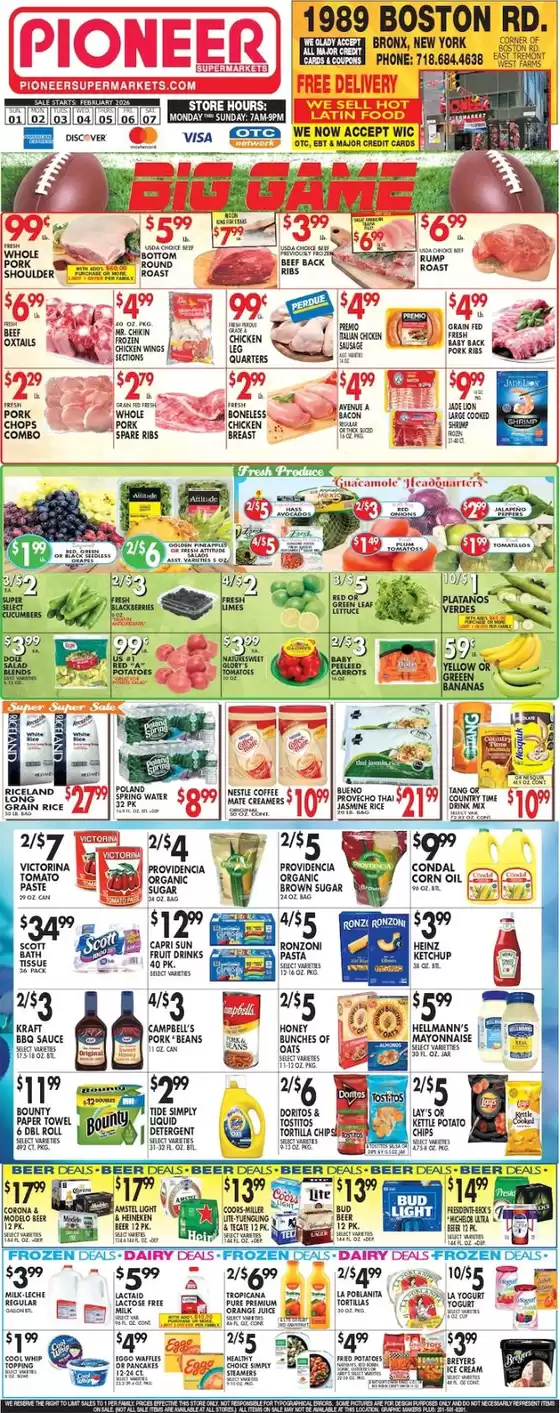 Pioneer Supermarkets catalogue in Savannah GA | Discounts and promotions | 2026-02-01T00:00:00.000Z - 2026-02-07T00:00:00.000Z
