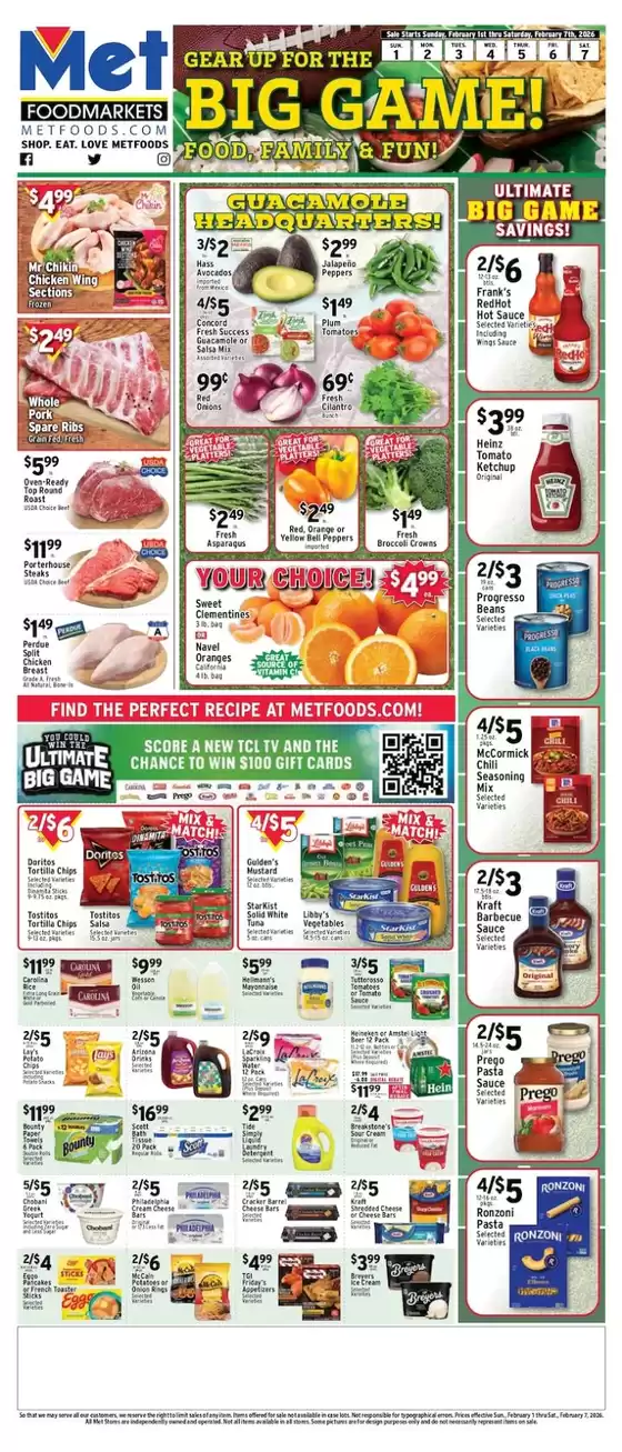 Met Foodmarkets catalogue in Southbury CT | Special offers for you | 2026-02-01T00:00:00.000Z - 2026-02-07T00:00:00.000Z