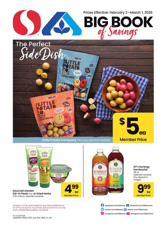 Albertsons catalogue in Salinas CA | Albertsons - Portland - BBS | 2026-02-02T00:00:00.000Z - 2026-03-01T00:00:00.000Z