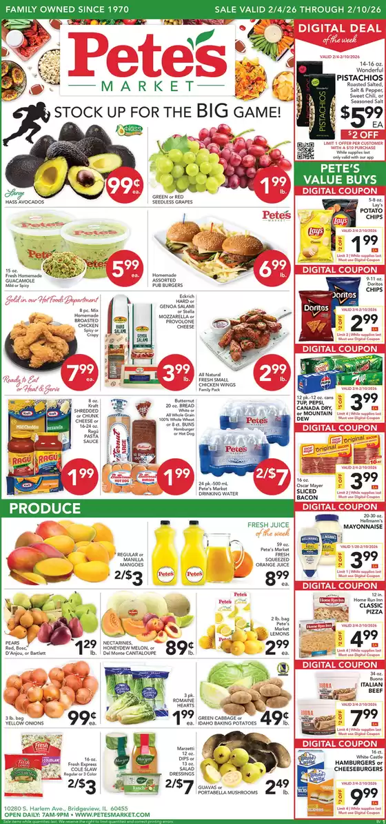 Pete's Fresh Market catalogue in Willowbrook IL | Special offers for you | 2026-02-04T00:00:00.000Z - 2026-02-10T00:00:00.000Z