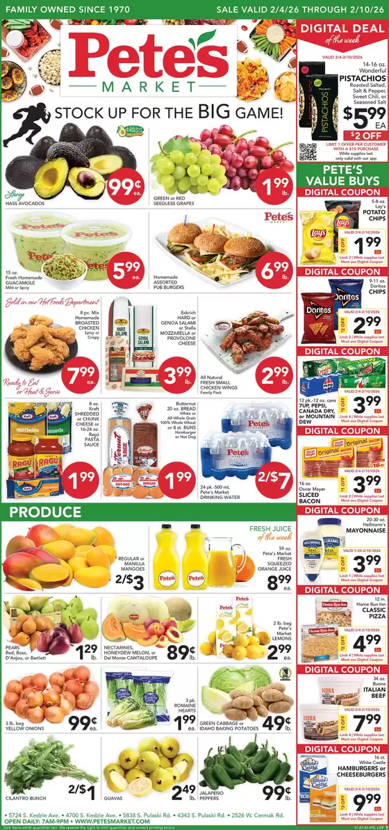Pete's Fresh Market catalogue in Willowbrook IL | Top deals for all customers | 2026-02-04T00:00:00.000Z - 2026-02-10T00:00:00.000Z