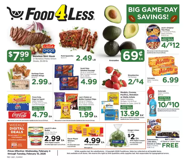 Food 4 Less catalogue in Lee MA | Chicago Weekly Ad | 2026-02-04T00:00:00.000Z - 2026-02-10T00:00:00.000Z
