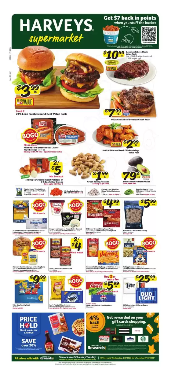Harveys Supermarkets catalogue in Lee MA | Save now with our deals | 2026-02-04T00:00:00.000Z - 2026-02-10T00:00:00.000Z