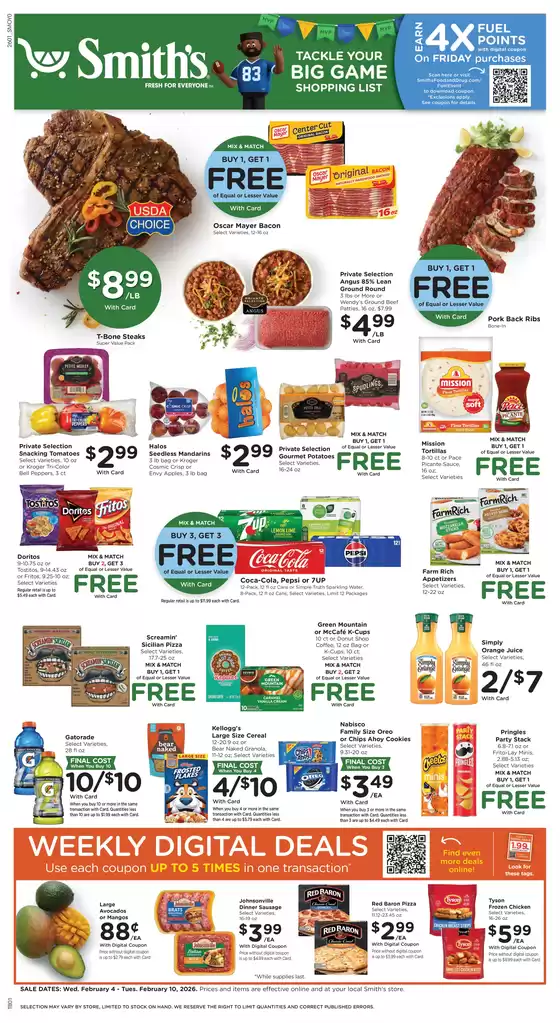 Smith's catalogue in Irondequoit NY | Great offer for all customers | 2026-02-04T00:00:00.000Z - 2026-02-10T00:00:00.000Z