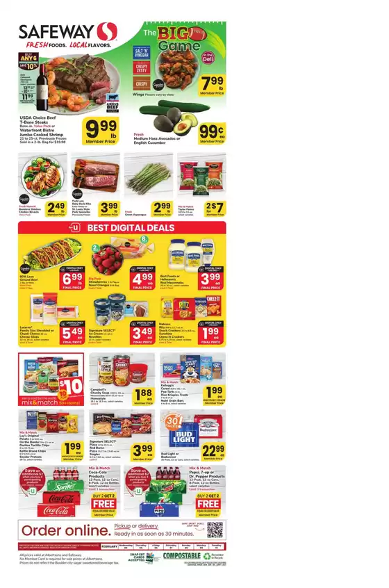 Safeway catalogue in Highland UT | Exclusive deals and bargains | 2026-02-04T00:00:00.000Z - 2026-02-10T00:00:00.000Z