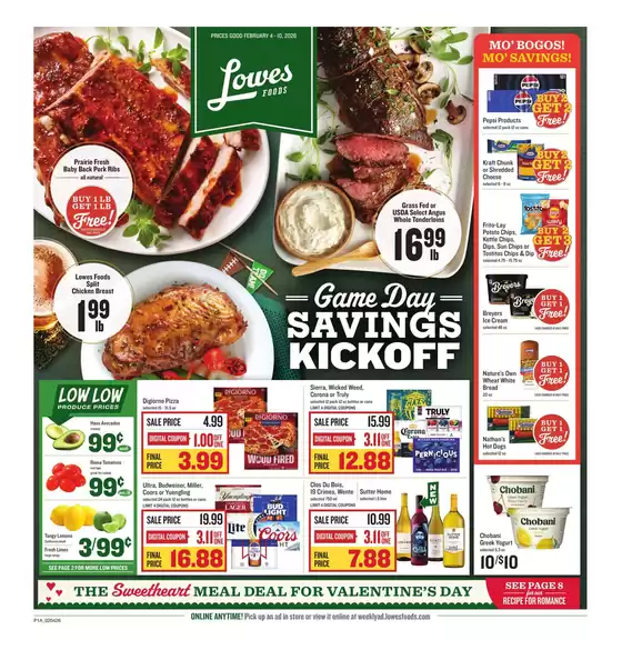 Lowes Foods catalogue in Rancho Cucamonga CA | Weekly Ad | 2026-02-04T00:00:00.000Z - 2026-02-10T00:00:00.000Z