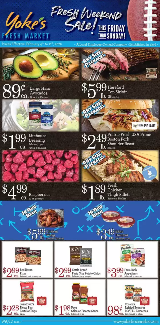 Yoke's Fresh Market  catalogue in Mc Kees Rocks PA | Yoke's Fresh Market Weekly Ad | 2026-02-04T00:00:00.000Z - 2026-02-09T00:00:00.000Z