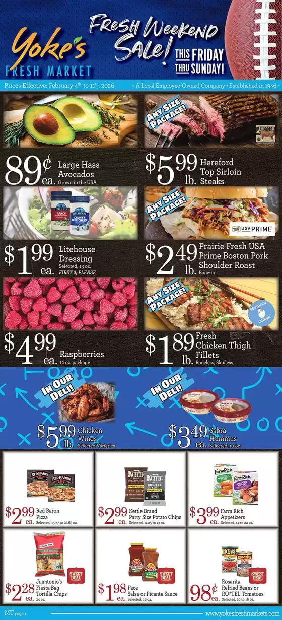 Yoke's Fresh Market  catalogue in Mc Kees Rocks PA | Exclusive deals and bargains | 2026-02-04T00:00:00.000Z - 2026-02-09T00:00:00.000Z
