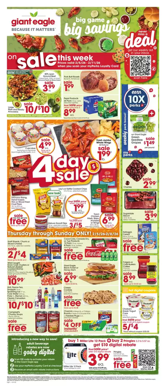 Giant Eagle catalogue in Lagrange GA | Weekly Sale Giant Eagle | 2026-02-05T00:00:00.000Z - 2026-02-11T00:00:00.000Z
