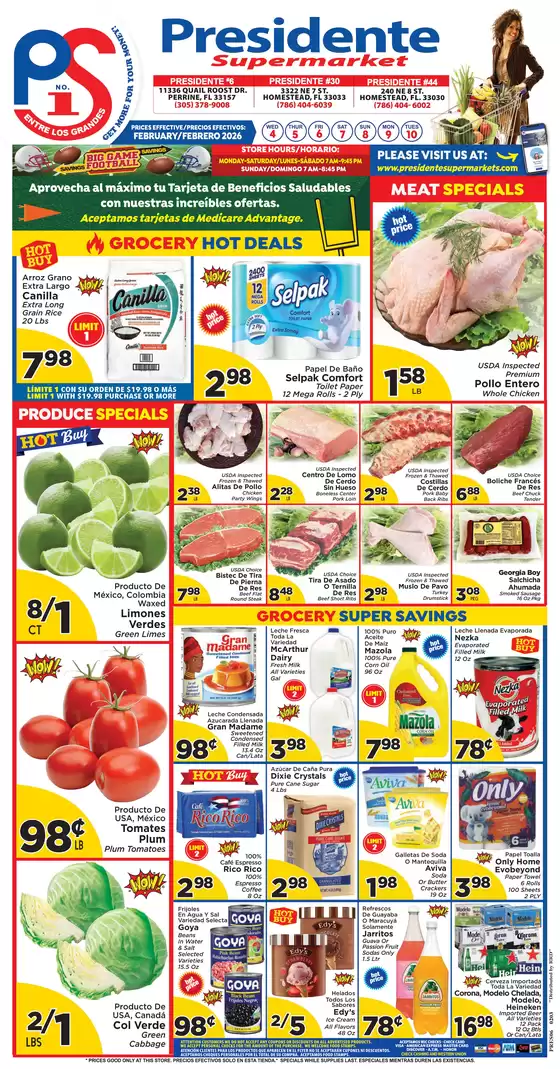 Presidente catalogue | Exclusive deals and bargains | 2026-02-04T00:00:00.000Z - 2026-02-10T00:00:00.000Z