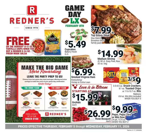 Redner's Warehouse catalogue in Lagrange GA | On Sale February_5_S37 | 2026-02-05T00:00:00.000Z - 2026-02-11T00:00:00.000Z