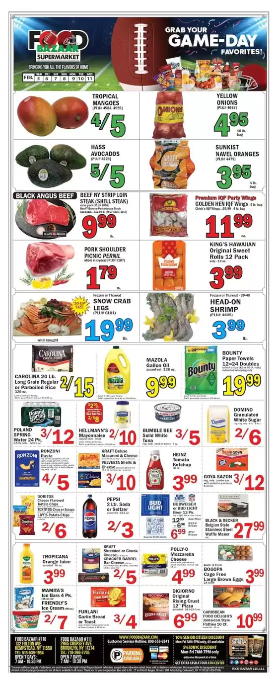 Food Bazaar catalogue in Redmond WA | Current bargains and offers | 2026-02-05T00:00:00.000Z - 2026-02-11T00:00:00.000Z