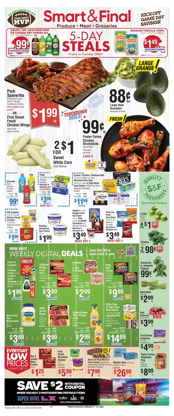 Smart & Final catalogue in Los Angeles CA | Weekly Ad Savings (02/04/2026 - 02/10/2026) | 2026-02-06T00:00:00.000Z - 2026-02-10T00:00:00.000Z