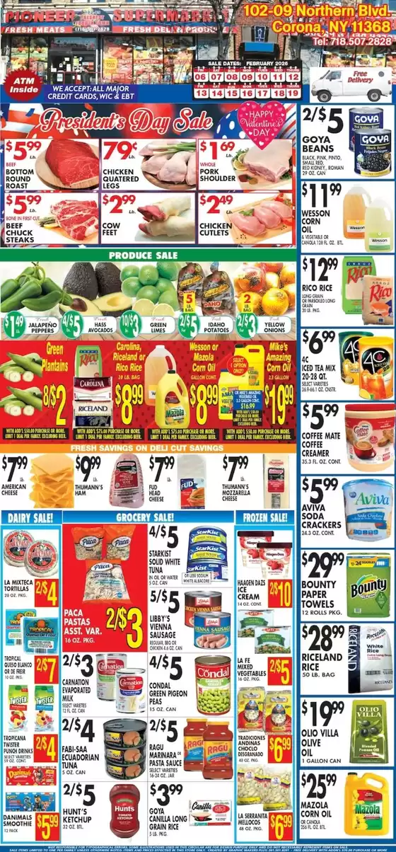 Pioneer Supermarkets catalogue in Holyoke MA | Current special promotions | 2026-02-06T00:00:00.000Z - 2026-02-12T00:00:00.000Z
