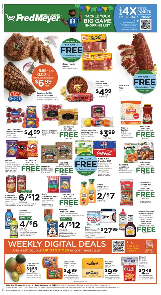 Fred Meyer catalogue in Riverside CA | Current deals and offers | 2026-02-04T00:00:00.000Z - 2026-02-10T00:00:00.000Z