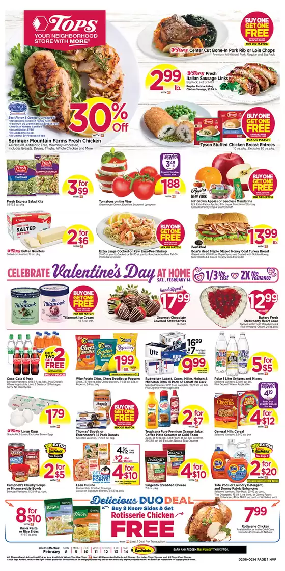 Tops catalogue in New York | Great discounts on selected products | 2026-02-08T00:00:00.000Z - 2026-02-14T00:00:00.000Z