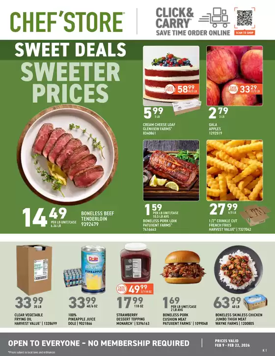 Chef'Store catalogue in Randallstown MD | Chef'Store weekly ad | 2026-02-09T00:00:00.000Z - 2026-02-22T00:00:00.000Z