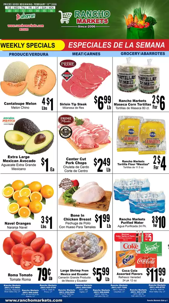 Rancho Markets catalogue in Latham NY | Rancho Markets weekly ad | 2026-02-10T00:00:00.000Z - 2026-02-16T00:00:00.000Z
