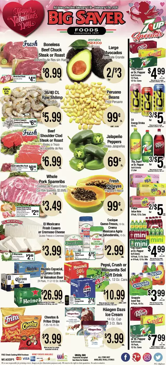 Big Saver Foods catalogue in Hamilton OH | Big Saver Foods Weekly Special | 2026-02-11T00:00:00.000Z - 2026-02-17T00:00:00.000Z