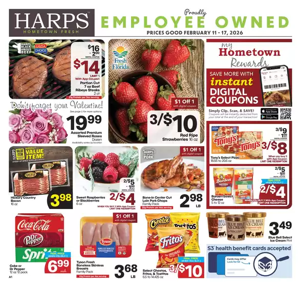 Harp's Market catalogue in Hamilton OH | Current deals and offers | 2026-02-11T00:00:00.000Z - 2026-02-17T00:00:00.000Z