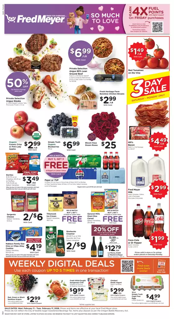Fred Meyer catalogue in Towanda PA | Great discounts on selected products | 2026-02-11T00:00:00.000Z - 2026-02-17T00:00:00.000Z