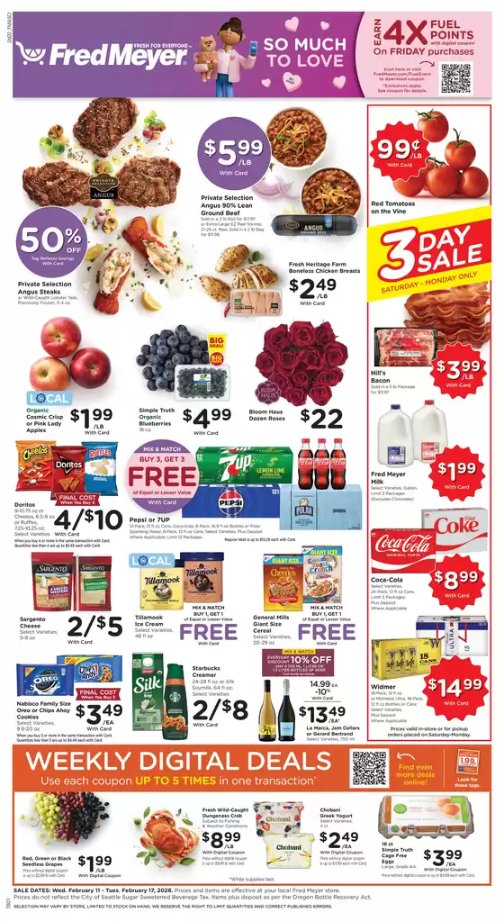 Fred Meyer catalogue in Towanda PA | Wide range of offers | 2026-02-11T00:00:00.000Z - 2026-02-17T00:00:00.000Z