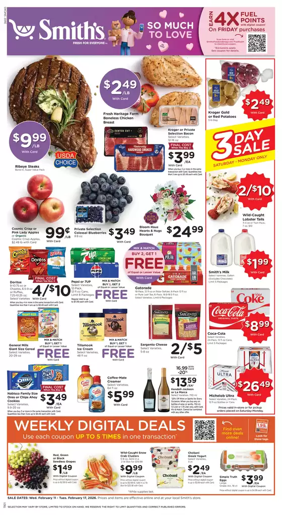 Smith's catalogue | Top deals and discounts | 2026-02-11T00:00:00.000Z - 2026-02-17T00:00:00.000Z