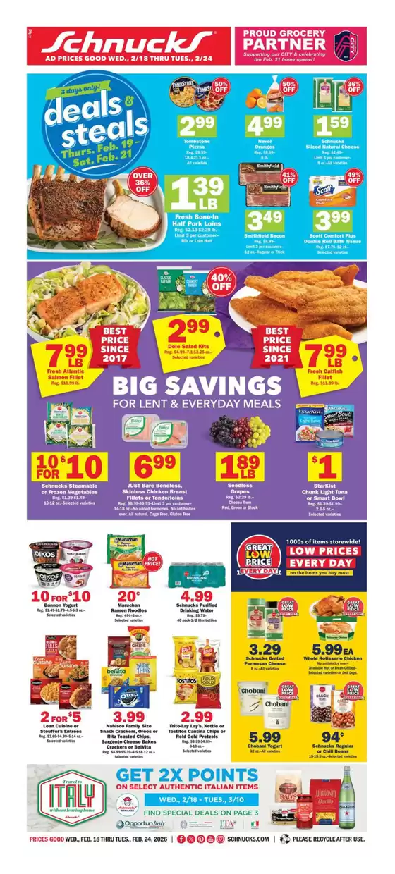 Schnucks catalogue in Nashville TN | Current bargains and offers | 2026-02-18T00:00:00.000Z - 2026-02-24T00:00:00.000Z