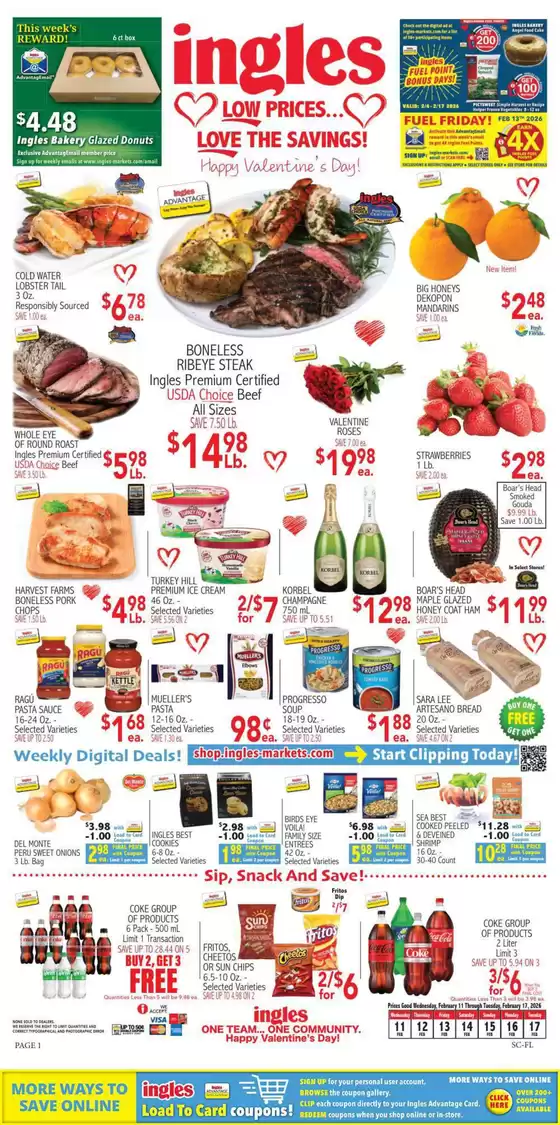 Ingles Markets catalogue in Crescent Springs KY | Current bargains and offers | 2026-02-11T00:00:00.000Z - 2026-02-17T00:00:00.000Z