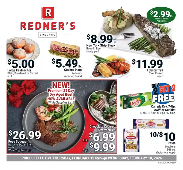 Redner's Warehouse catalogue in Lebanon PA | On Sale February_12_S55 | 2026-02-12T00:00:00.000Z - 2026-02-18T00:00:00.000Z