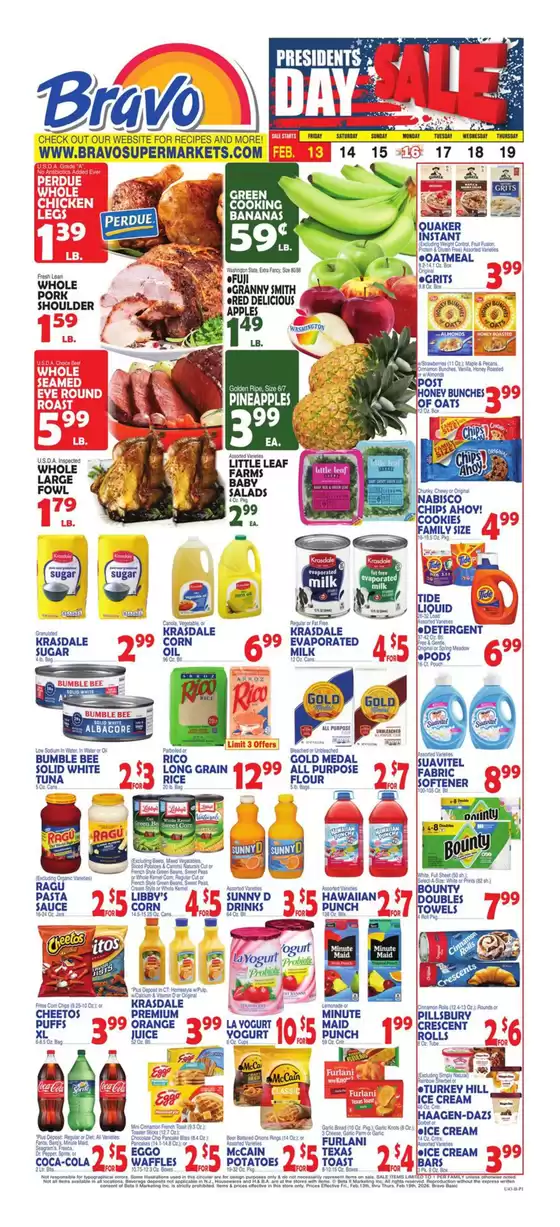 Bravo Supermarkets catalogue in Smithville TN | Discounts and promotions | 2026-02-13T00:00:00.000Z - 2026-02-19T00:00:00.000Z