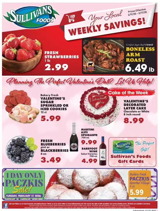 Sullivan's Foods  catalogue in Madera CA | Offers for bargain hunters | 2026-02-11T00:00:00.000Z - 2026-02-17T00:00:00.000Z