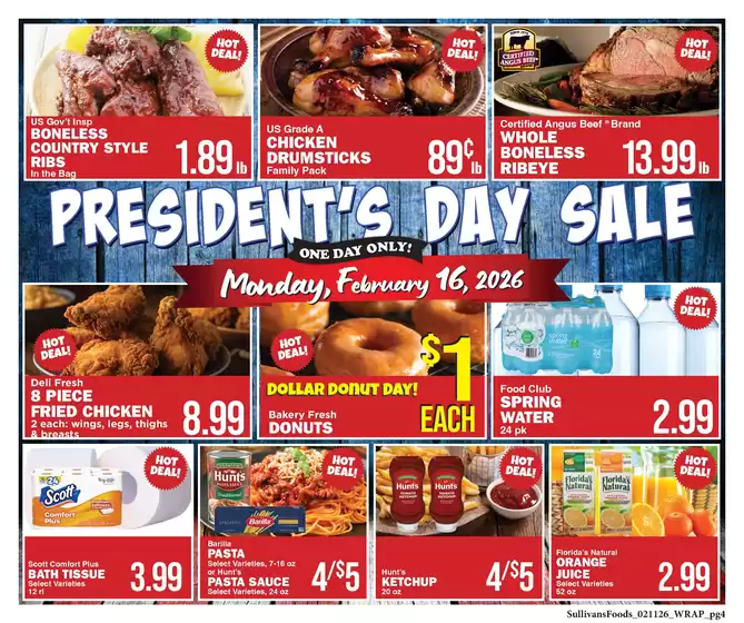 Sullivan's Foods  catalogue in Madera CA | Current bargains and offers | 2026-02-11T00:00:00.000Z - 2026-02-16T00:00:00.000Z