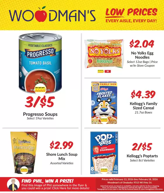 Woodman's catalogue | Wide range of offers | 2026-02-12T00:00:00.000Z - 2026-02-18T00:00:00.000Z