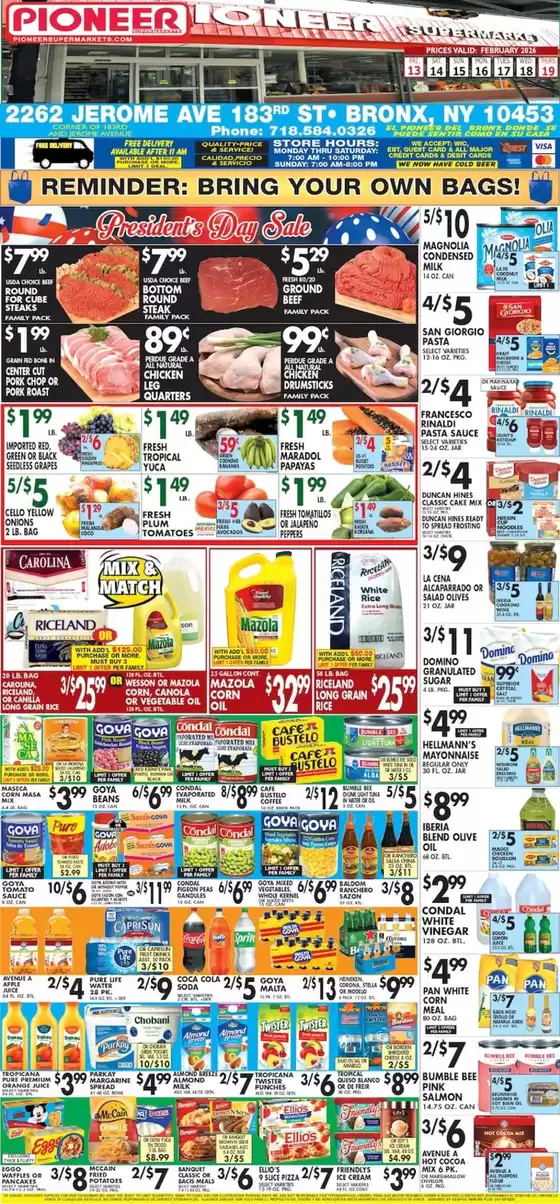 Pioneer Supermarkets catalogue in Diberville MS | Attractive special offers for everyone | 2026-02-13T00:00:00.000Z - 2026-02-19T00:00:00.000Z