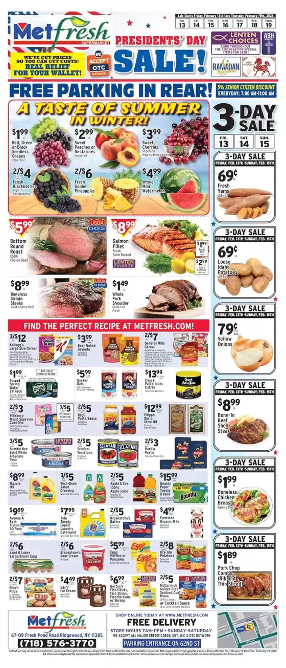 Met Foodmarkets catalogue in Clemmons NC | Top deals for all customers | 2026-02-13T00:00:00.000Z - 2026-02-19T00:00:00.000Z